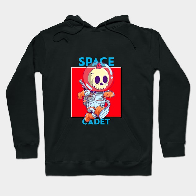 Space Cadet Skeleton Hoodie by Maria Campana